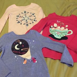 Bundle of 4t long sleeved shirts